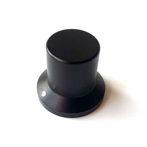 25X17X22mm Dull Polish Black Color Aluminium Volume Potentiometer Knob