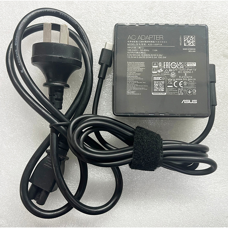 A20 100p1a Laptop Charger For Asus Rog 100w 20v 5a Type C Adapter Gv301qh G533qm Ga401qe Ga401qm 1403